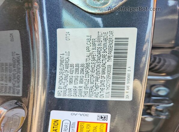 1HGCY1F25RA083308 2024 HONDA ACCORD Charcoal Вид підкапотного простору