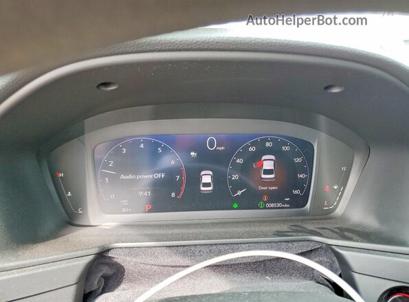 1HGCY1F25SA002278 2025 HONDA ACCORD Black Widok zestawu wskaźników