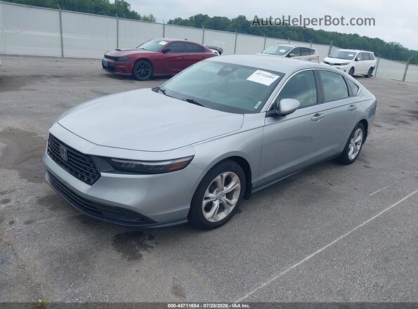 1HGCY1F26PA000899 2023 HONDA ACCORD Silver წინა მარცხენა ხედი სამი მეოთხედიდან