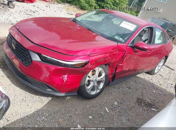 1HGCY1F28PA043463 2023 HONDA ACCORD Red Առջևի ձախ երեք քառորդ տեսարան