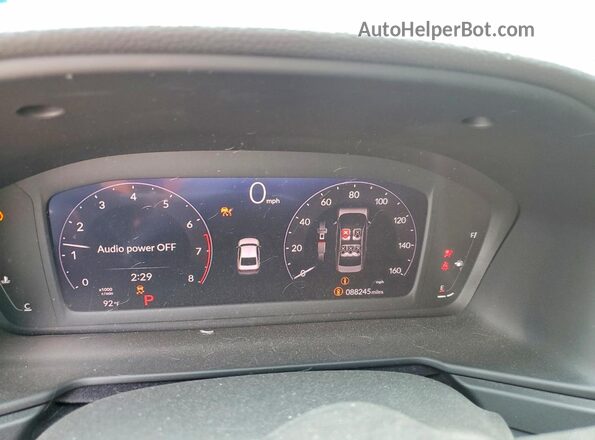 1HGCY1F29PA057517 2023 HONDA ACCORD Black ხელსაწყოთა პანელის ხედი