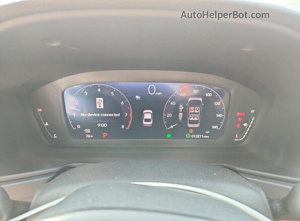 1HGCY1F29RA063949 2024 HONDA ACCORD White ხელსაწყოთა პანელის ხედი