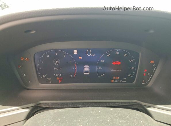 1HGCY1F29SA017804 2025 HONDA ACCORD White ხელსაწყოთა პანელის ხედი