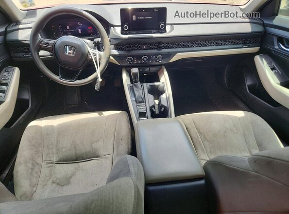 1HGCY1F2XPA009606 2023 HONDA ACCORD Red Вид панелі приладів