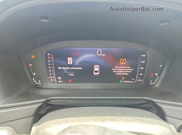 1HGCY1F2XPA009606 2023 HONDA ACCORD Red Вид щитка приладів
