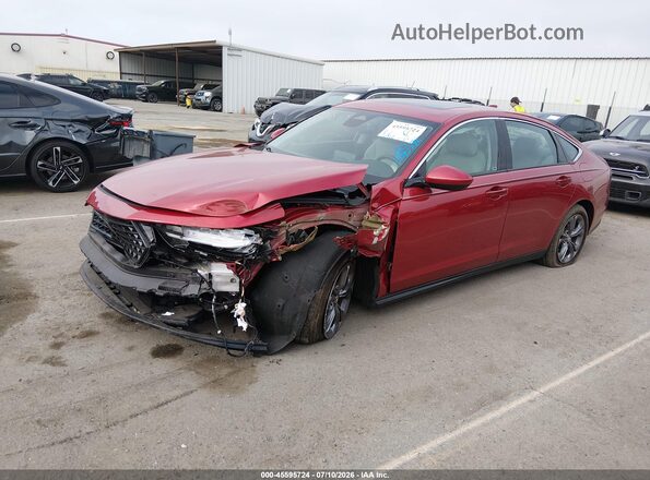1HGCY1F30RA048359 2024 HONDA ACCORD Красный Передняя левая четверть