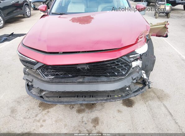 1HGCY1F30RA048359 2024 HONDA ACCORD Красный Вид задней части салона