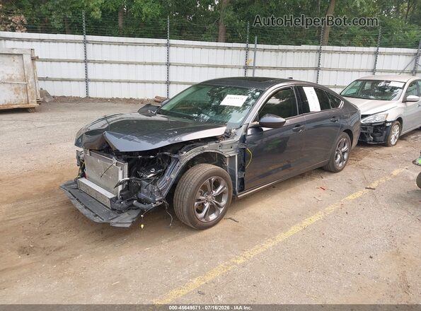 1HGCY1F31PA015027 2023 HONDA ACCORD Gray წინა მარცხენა ხედი სამი მეოთხედიდან