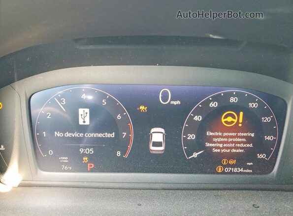1HGCY1F31PA054460 2023 HONDA ACCORD Синий Вид щитка приборов