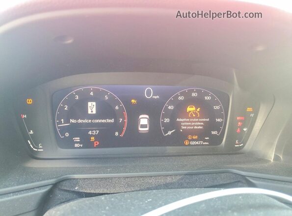 1HGCY1F31RA019839 2024 HONDA ACCORD Красный Вид щитка приборов