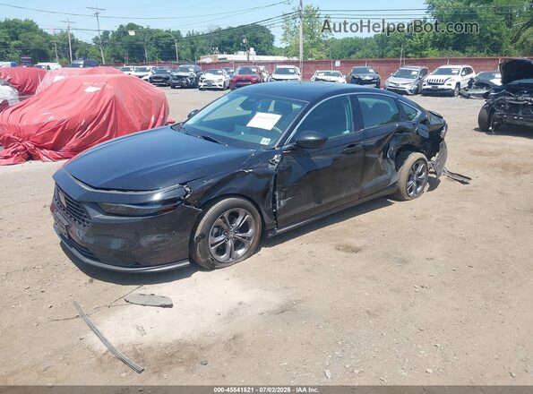 1HGCY1F31RA021896 2024 HONDA ACCORD Black Przód lewy