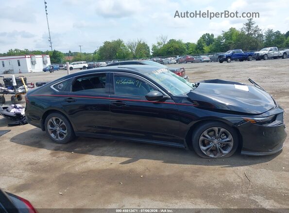 1HGCY1F32PA015375 2023 HONDA ACCORD Black Սալոնի 360 աստիճան տեսք