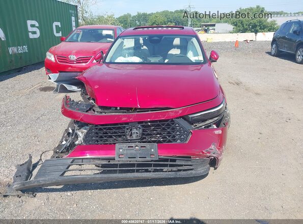 1HGCY1F32PA019507 2023 HONDA ACCORD Red Widok zestawu wskaźników