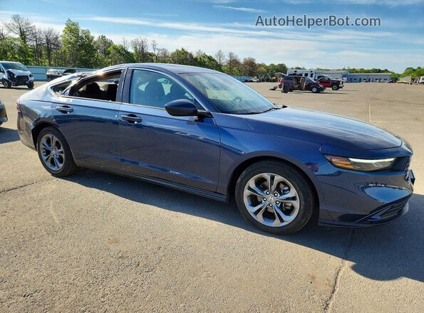 1HGCY1F32RA016576 2024 HONDA ACCORD Синий Передняя правая четверть