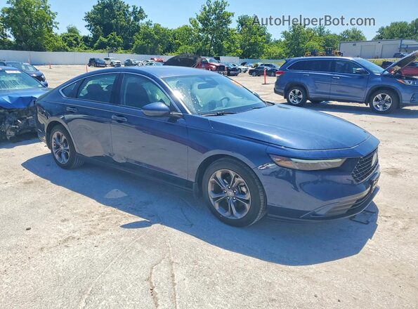 1HGCY1F32RA073702 2024 HONDA ACCORD Blue Передня права чверть
