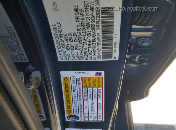 1HGCY1F32RA073702 2024 HONDA ACCORD Blue Вид підкапотного простору