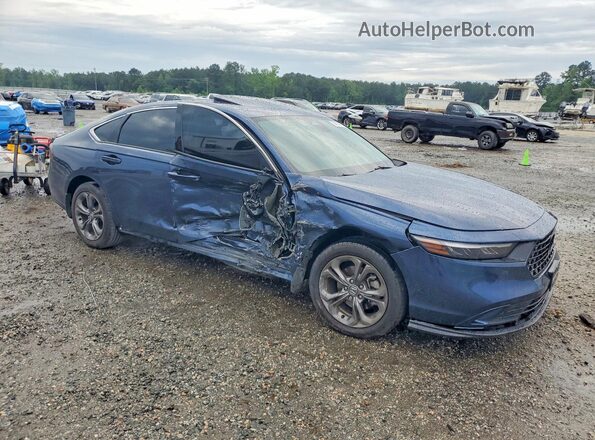 1HGCY1F33PA059384 2023 HONDA ACCORD Blue Delantero derecho