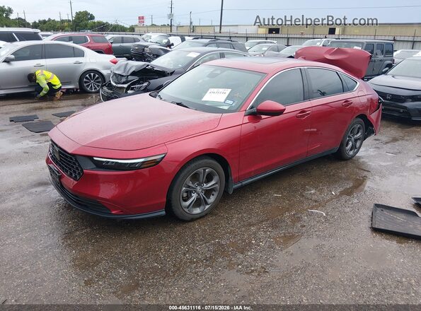 1HGCY1F33RA048324 2024 HONDA ACCORD Red Առջևի ձախ երեք քառորդ տեսարան