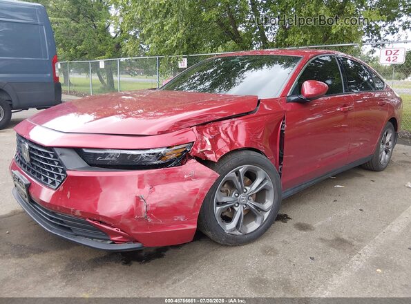 1HGCY1F34RA015848 2024 HONDA ACCORD Красный Передняя левая четверть