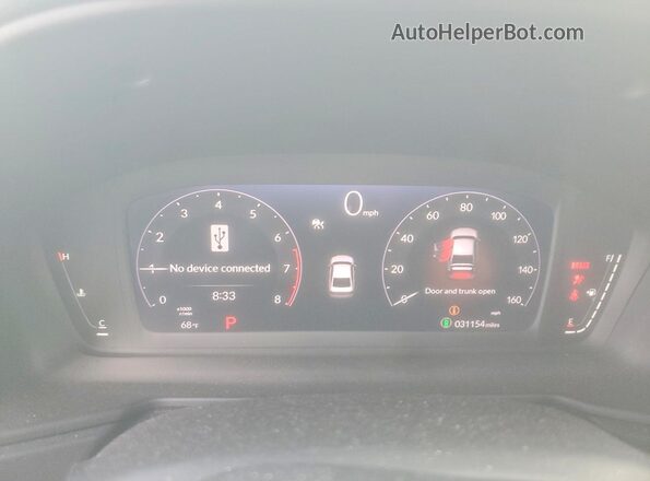 1HGCY1F34RA058277 2024 HONDA ACCORD Blue Вид щитка приладів