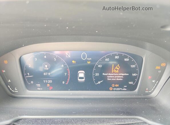 1HGCY1F35PA048984 2023 HONDA ACCORD Gray Вид щитка приладів