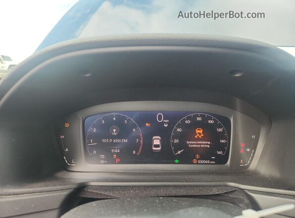 1HGCY1F35PA059399 2023 HONDA ACCORD Blue Вид щитка приладів