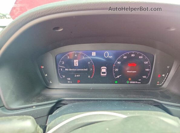1HGCY1F35RA027846 2024 HONDA ACCORD Red ხელსაწყოთა პანელის ხედი