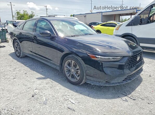 1HGCY1F36PA020465 2023 HONDA ACCORD Black Առջևի աջ