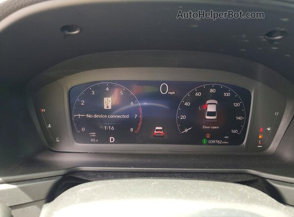 1HGCY1F36PA020465 2023 HONDA ACCORD Black Սարքավորումների վահանակի տեսք