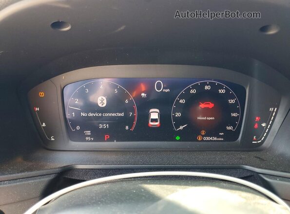 1HGCY1F36PA060027 2023 HONDA ACCORD Серебряный Вид щитка приборов