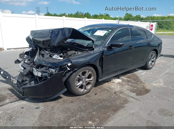 1HGCY1F36RA062377 2024 HONDA ACCORD Black Przód lewy