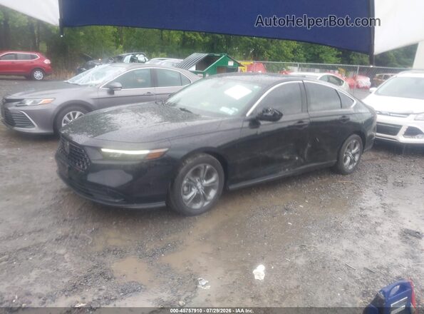 1HGCY1F36RA076943 2024 HONDA ACCORD Черный Передняя левая четверть
