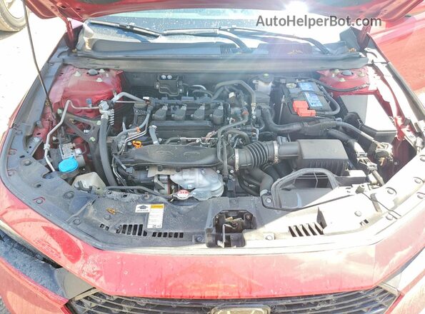 1HGCY1F37PA013315 2023 HONDA ACCORD Red უკანა სალონის ხედი