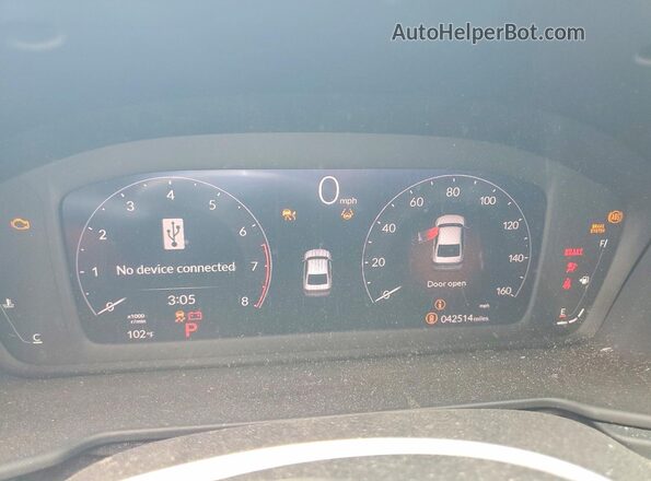 1HGCY1F37PA041499 2023 HONDA ACCORD White Vista del cuadro de instrumentos