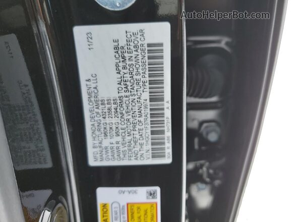 1HGCY1F37RA019974 2024 HONDA ACCORD Black Вид підкапотного простору