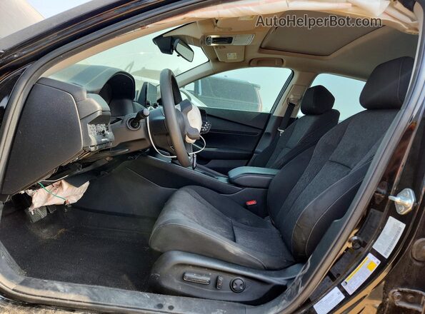 1HGCY1F38PA022430 2023 HONDA ACCORD Black წინა სალონის ხედი