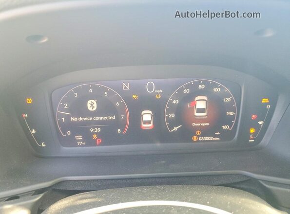 1HGCY1F38PA032665 2023 HONDA ACCORD Gray Սարքավորումների վահանակի տեսք