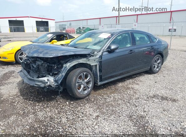 1HGCY1F38PA050745 2023 HONDA ACCORD Gray Առջևի ձախ երեք քառորդ տեսարան