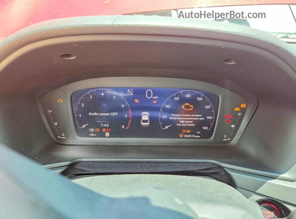1HGCY1F38PA061048 2023 HONDA ACCORD Red Սարքավորումների վահանակի տեսք