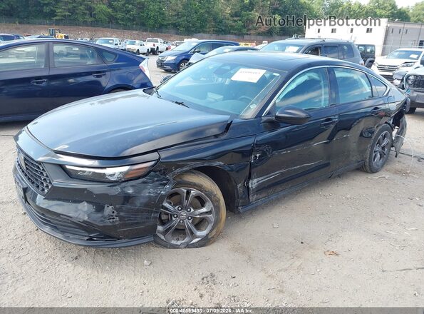 1HGCY1F39PA034246 2023 HONDA ACCORD Black Առջևի ձախ երեք քառորդ տեսարան