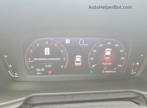 1HGCY1F3XPA028763 2023 HONDA ACCORD Black Instrument cluster view