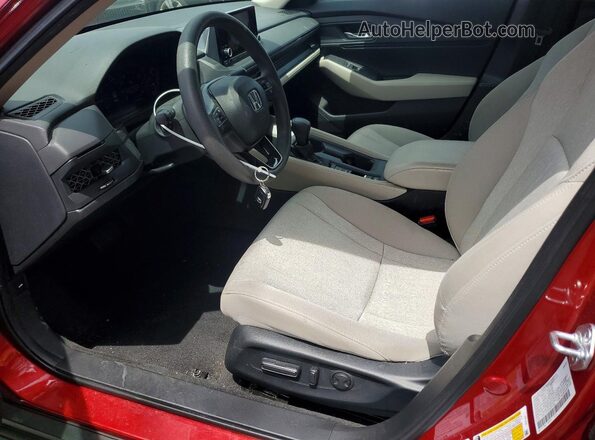 1HGCY1F3XPA061083 2023 HONDA ACCORD Red Front interior view