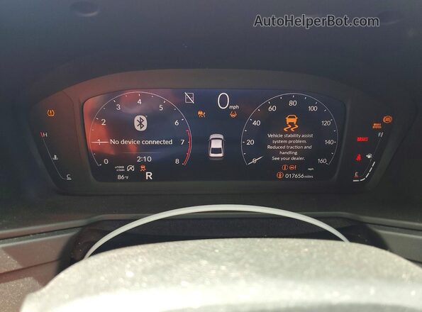 1HGCY1F3XPA061083 2023 HONDA ACCORD Red Instrument cluster view