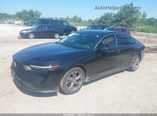 1HGCY1F3XRA062446 2024 HONDA ACCORD Black Առջևի ձախ երեք քառորդ տեսարան