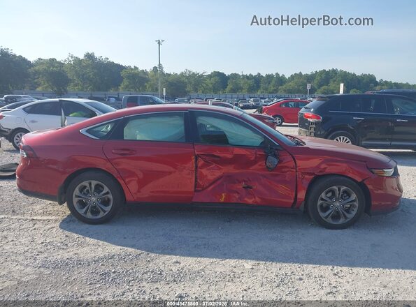 1HGCY1F3XRA072748 2024 HONDA ACCORD Красный Вид задней части салона