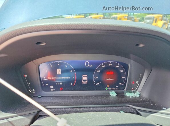 1HGCY1F40SA002187 2025 HONDA ACCORD Blue Instrument cluster view