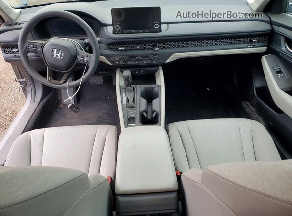 1HGCY1F40SA051602 2025 HONDA ACCORD Gray Առջևի վահանակի տեսք