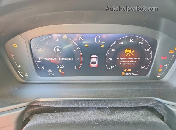 1HGCY1F41TA002880 2026 HONDA ACCORD Black ხელსაწყოთა პანელის ხედი