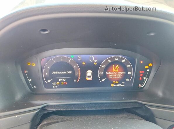 1HGCY1F42SA030900 2025 HONDA ACCORD Gray Vista del cuadro de instrumentos