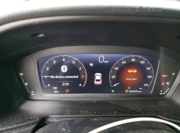 1HGCY1F43SA008503 2025 HONDA ACCORD Black Widok zestawu wskaźników